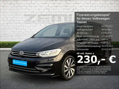 Gebraucht VW Touran Highline 150 PS (110 kW) 2024 Deep black perleffekt Van / Kleinbus