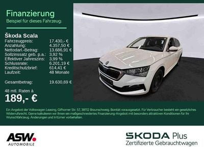 Gebraucht Skoda Scala Ambition 95 PS (69 kW) 2023 Moonweiss metallic Kleinwagen