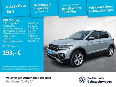 Reflexsilber metallic Gebraucht 2023 VW T-Cross Style SUV | 21.890 € (Fairer Preis)