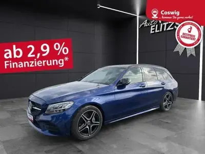 Używany Mercedes C220 AMG line 194 KM (142 kW) 2020 Niebieski Kombi