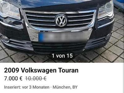 Schwarz Gebraucht 2009 VW Touran Van / Kleinbus | 6.000 € (Fairer Preis)