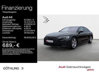 Mythosschwarz metallic Gebraucht 2022 Audi A8 S-Line Limousine | 53.980 € (Fairer Preis)