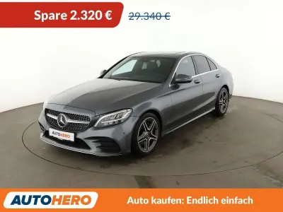 Gebraucht Mercedes C220 AMG line 194 PS (142 kW) 2020 Selenitgrau Limousine