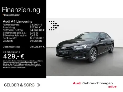 Gebraucht Audi A4 Advanced 204 PS (150 kW) 2022 Schwarz Limousine