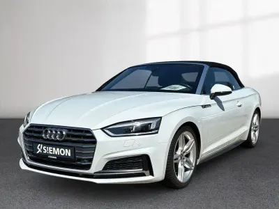 Gebraucht Audi A5 Cabriolet S-Line 190 PS (139 kW) 2019 Weiss Cabrio