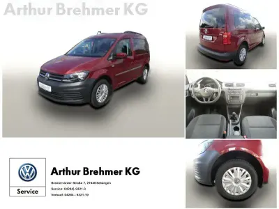 Gebraucht VW Caddy Trendline 102 PS (75 kW) 2017 Rot Van / Kleinbus