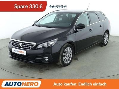 Schwarz Gebraucht 2021 Peugeot 308 Allure Kombi | 16.540 € (Fairer Preis)