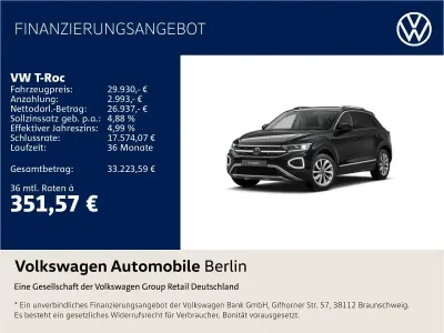 Używany VW T-Roc Cabriolet Style 150 KM (110 kW) 2025 Czarny SUV