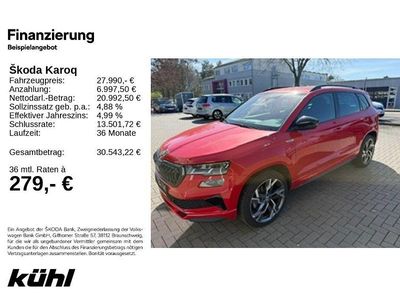 Usata Skoda Karoq SportLine 190 CV (139 kW) 2023 Rosso SUV