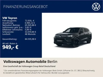 Neu VW Tayron R-line 272 PS (200 kW) 2026 Grenadillschwarz metallic SUV