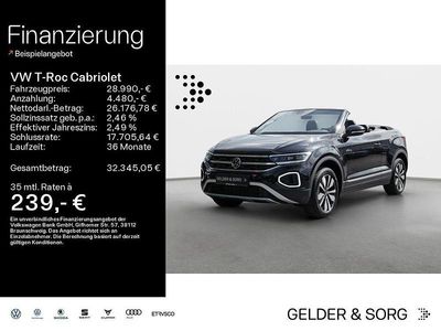 Usata VW T-Roc Cabriolet Goal 116 CV (85 kW) 2025 Nero Cabrio