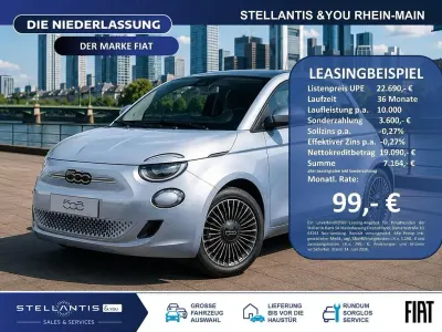 Neu Fiat 500 Icon 65 PS (47 kW) 2026 Blau Limousine