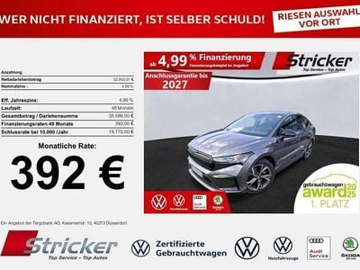 Grau Gebraucht 2023 Skoda Enyaq iV SportLine SUV | 32.949 € (Fairer Preis)