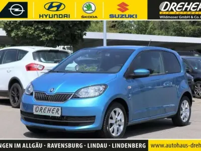 Gebraucht Skoda Citigo Clever 60 PS (44 kW) 2018 Crystal blau metallic Kleinwagen
