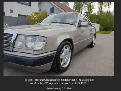 Brugt Mercedes 230 132 HK (97 kW) 1990 Sølv Coupe