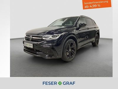Schwarz Gebraucht 2022 VW Tiguan Allspace R-line SUV | 33.420 € (Fairer Preis)