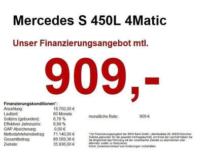 Usata Mercedes S450 AMG line 381 CV (280 kW) 2024 Nero Berlina