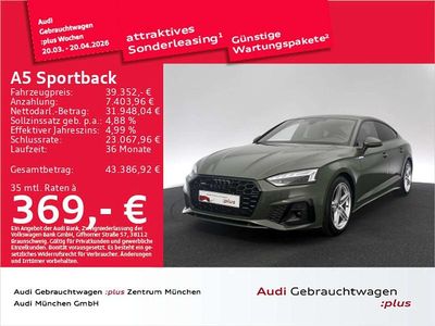 Gebraucht Audi A5 S-Line 204 PS (150 kW) 2022 Distriktgrün metallic Coupé