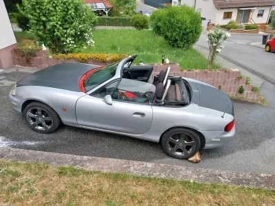 Gebraucht Mazda MX5 103 PS (75 kW) 1998 Silber Cabrio