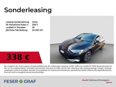 Mythosschwarz metallic Gebraucht 2024 Audi A3 Advanced Plus Limousine | 37.581 € (Fairer Preis)