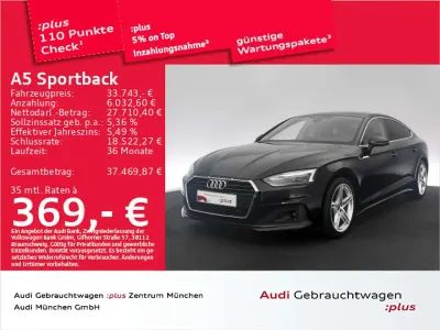 Gebraucht Audi A5 163 PS (119 kW) 2023 Brillantschwarz Coupé