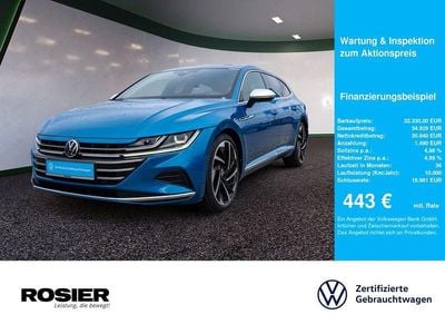 Gebraucht VW Arteon Elegance 200 PS (147 kW) 2021 Blau Limousine