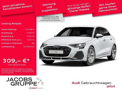 Gletscherweiß metallic Gebraucht 2025 Audi A3 S-Line Limousine | 35.629 € (Guter Preis)