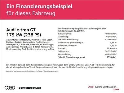 Grau Gebraucht 2022 Audi e-tron GT quattro Sport Limousine | 49.980 € (Superpreis)