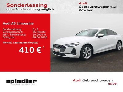 Gebraucht Audi A5 204 PS (150 kW) 2025 Gletscherweiß metallic Limousine