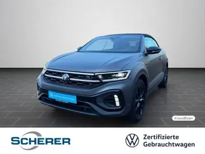 Gebraucht VW T-Roc Cabriolet R-line Edition 150 PS (110 kW) 2023 Indiumgrau  matt/schwarz Cabrio