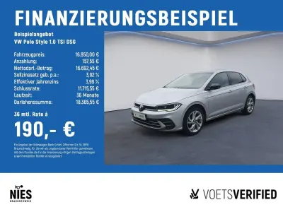 Gebraucht VW Polo Style 95 PS (69 kW) 2022 Silber Kleinwagen