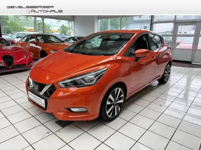 Gebraucht Nissan Micra Tekna 90 PS (66 kW) 2017 Orange Kleinwagen