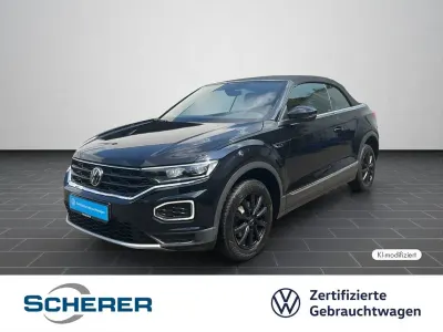 Gebraucht VW T-Roc Cabriolet Active 150 PS (110 kW) 2021 Deep black perleffekt (metallic) Cabrio