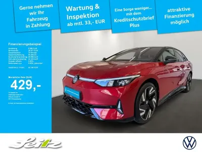 Brugt VW ID.7 GTX 250 kW (340 HK) 2025 Rød Sedan
