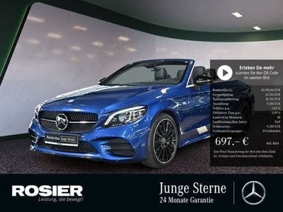 Gebraucht Mercedes C200 AMG 184 PS (135 kW) 2023 Blau / spektralblau (metallic) Cabrio
