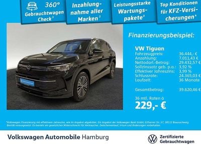 Gebraucht VW Tiguan Goal 150 PS (110 kW) 2025 0e grenadillschwarz metallic SUV