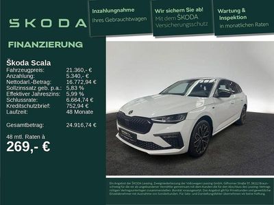Gebraucht Skoda Scala Tour 116 PS (85 kW) 2025 Moonweiss metallic Kleinwagen