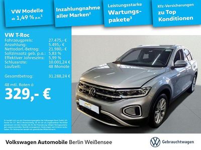 Silber Gebraucht 2024 VW T-Roc Style SUV | 27.475 € (Guter Preis)