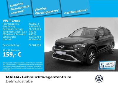 Gebraucht VW T-Cross Goal 116 PS (85 kW) 2025 Deep black perleffekt SUV