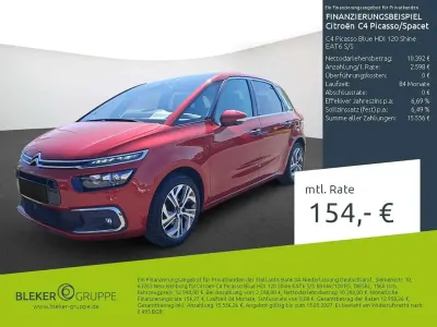 Brugt Citroën C4 SpaceTourer Shine 120 HK (88 kW) 2017 Rød MPV
