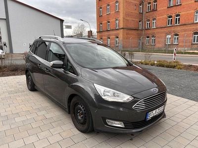 Gebraucht Ford Grand C-Max Titanium 125 PS (91 kW) 2018 Grau Van / Kleinbus