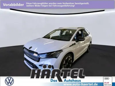Gebraucht Skoda Enyaq iV SportLine 194 kW (265 PS) 2023 Moonweiß (white), metallic SUV