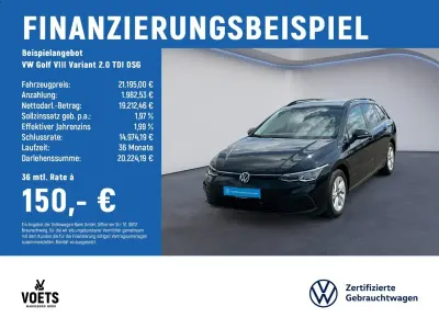 Gebraucht VW Golf VIII Life 150 PS (110 kW) 2023 Schwarz Kombi