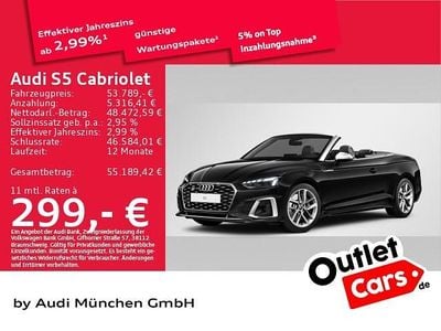 Gebraucht Audi S5 Cabriolet Ambiente 354 PS (260 kW) 2024 Mythosschwarz metallic Cabrio