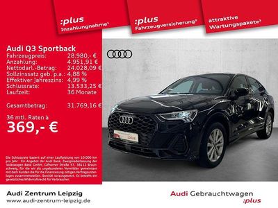 Schwarz Gebraucht 2021 Audi Q3 Sportback Sport SUV | 28.980 € (Guter Preis)