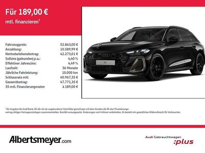 Mythosschwarz metallic Gebraucht 2025 Audi A5 Ambiente Kombi | 52.863 € (Guter Preis)