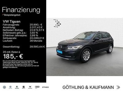 Gebraucht VW Tiguan Elegance 150 PS (110 kW) 2021 Deep black perleffekt SUV