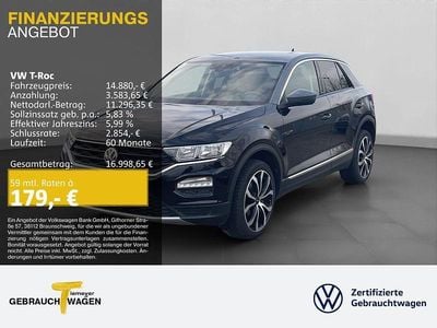 Gebraucht VW T-Roc IQ Drive 116 PS (85 kW) 2019 Schwarz SUV