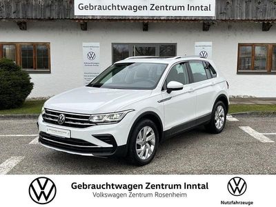 Pure white (weiß) Gebraucht 2022 VW Tiguan Elegance SUV | 33.490 € (Fairer Preis)