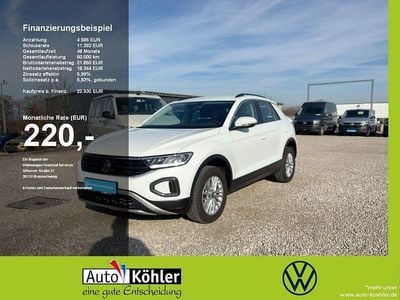 Second-hand VW T-Roc Life 150 CP (110 kW) 2023 Alb SUV